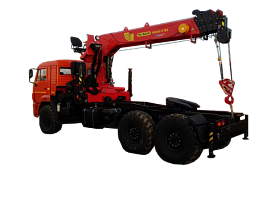 Седельный тягач на шасси КамАЗ-43118 с манипулятором PALFINGER IT 180
