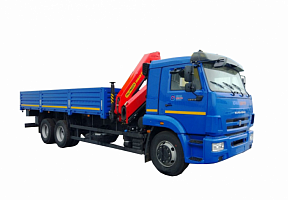 Бортовой КамАЗ 65117 с манипулятором PALFINGER IM320
