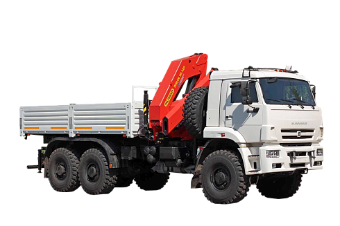 Бортовой КамАЗ 65228 с манипулятором PALFINGER IM320