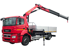 Бортовой КамАЗ 65207 с манипулятором PALFINGER PK13501 SLD