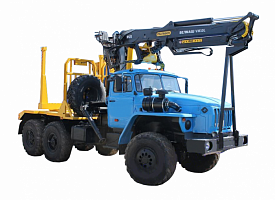 Лесовоз Урал 55571 c манипулятором PALFINGER VM10L74