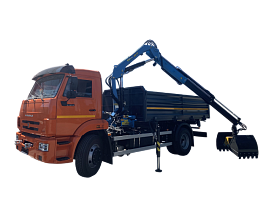 Самосвал на шасси КамАЗ 43253 с КМУ ИМ-77
