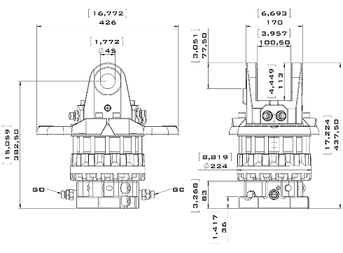 Ротатор CR 1200H-X45F173