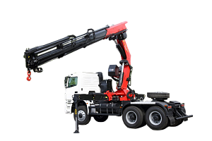 Бортовой КамАЗ 65802 с манипулятором PALFINGER IM440