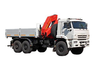 Бортовой КамАЗ 65228 с манипулятором PALFINGER IM320