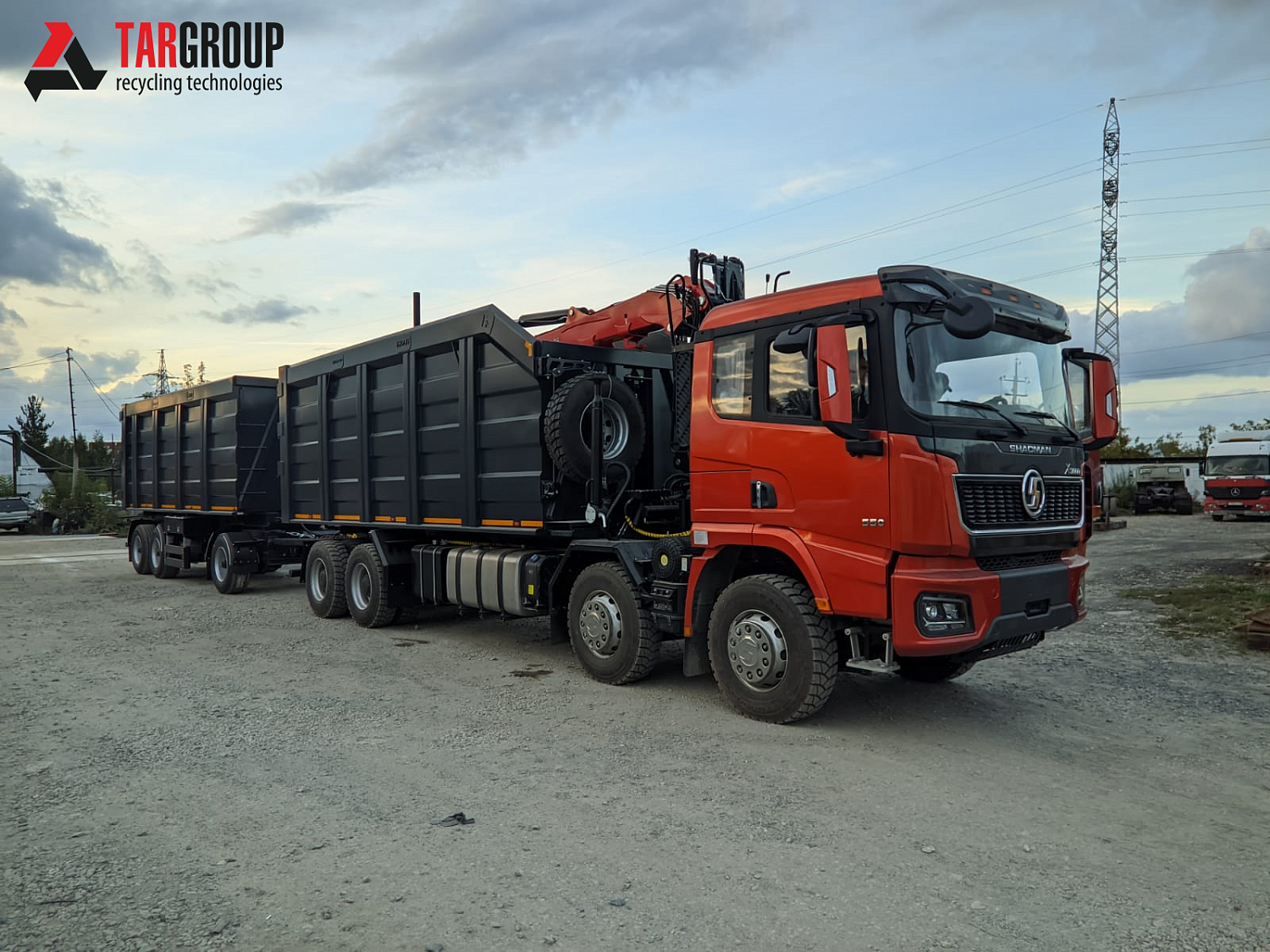 Ломовоз Shacman X3000 с манипулятором ПАЛФИНГЕР ВМ10-86