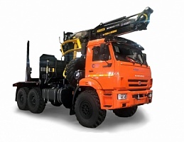 Лесовоз КамАЗ 43118 с манипулятором PALFINGER VC8L74