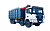 Ломовоз на шасси SHACMAN SX33186 с манипулятором VM10L74 и кузовом 30м3