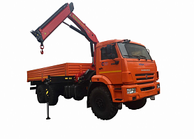 Бортовой КамАЗ 65207 с манипулятором PALFINGER IM150N