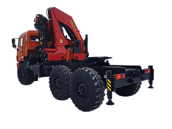 Седельный тягач на шасси КАМАЗ-43118 с манипулятором PALFINGER IM 320 на шасси