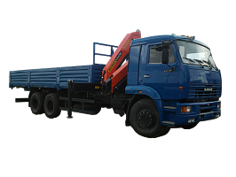 Бортовой КамАЗ 65117 с манипулятором PALFINGER РК15500А