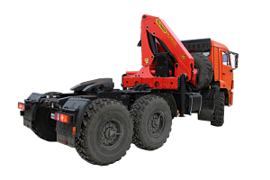 Седельный тягач на шасси KaмАЗ 45115 с манипулятором PALFINGER PK23500