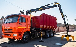 Ломовоз КАМАЗ 65115 с гидроманипулятором PALFINGER VM10L74