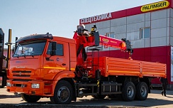 КамАЗ-65115 с тросовым КМУ PALFINGER IT-150