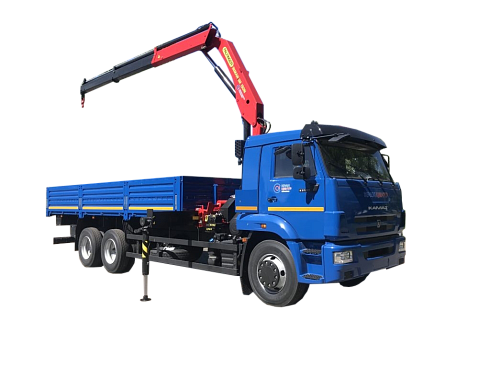 Бортовой КамАЗ 65117 с манипулятором PALFINGER IM150N